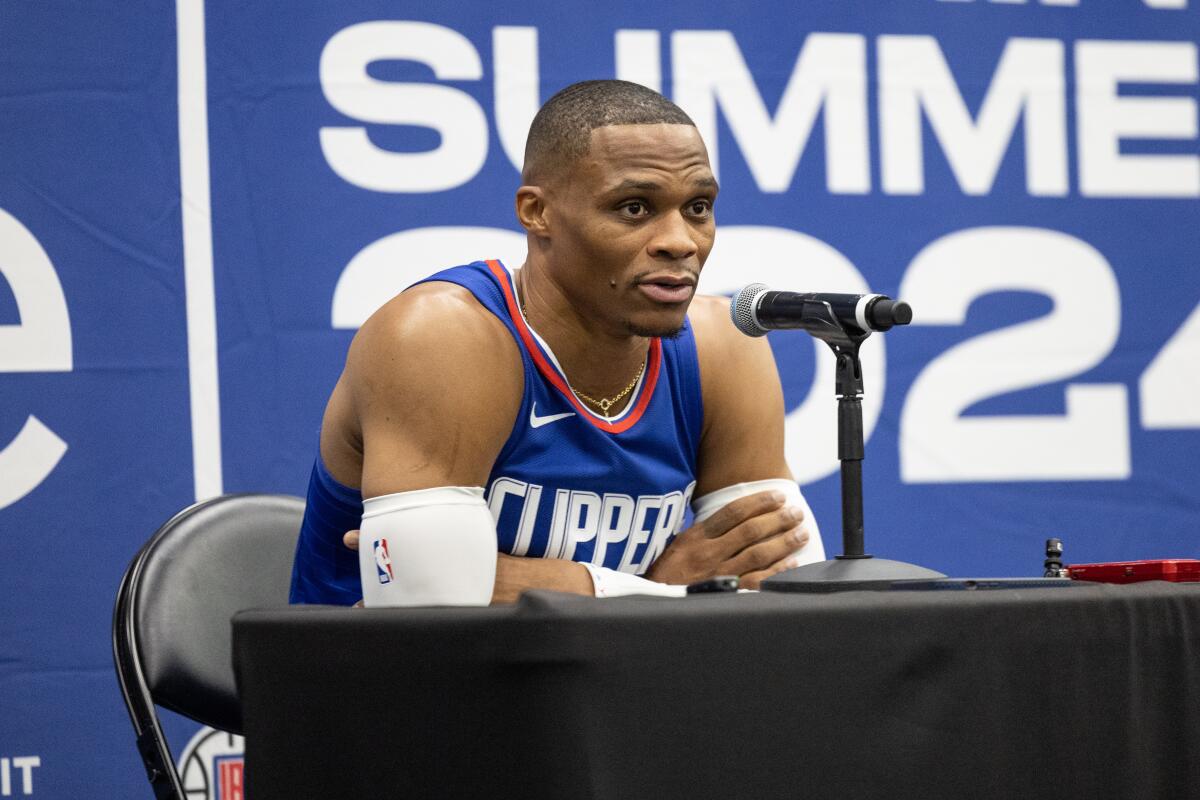 westbrook no media day 2023 clippers
