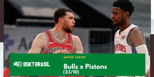 Onde Assistir Bulls x Pistons – NBA hoje (23/10) AO VIVO