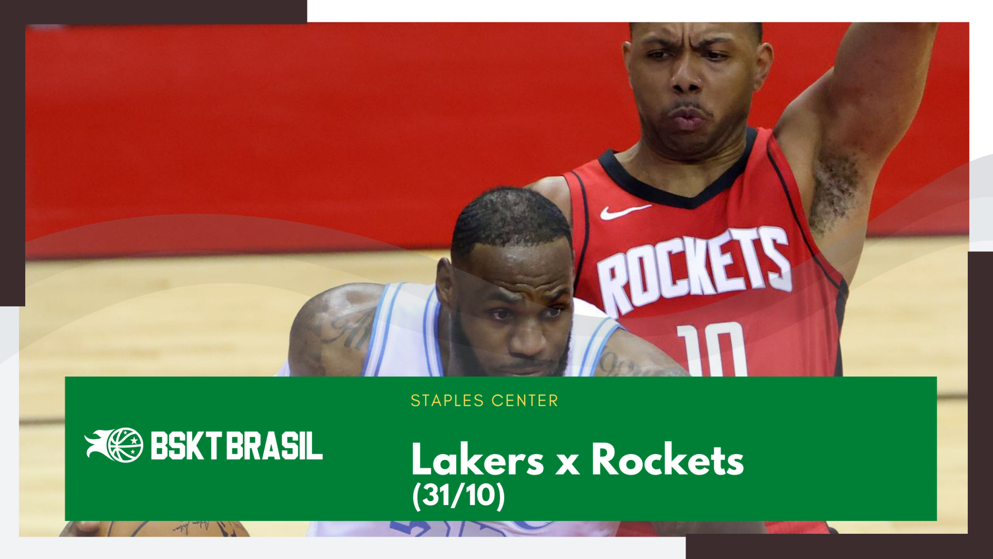 Onde Assistir Lakers x Rockets – NBA hoje (31/10) AO VIVO