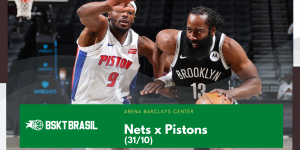 Onde Assistir Nets x Pistons – NBA hoje (31/10) AO VIVO