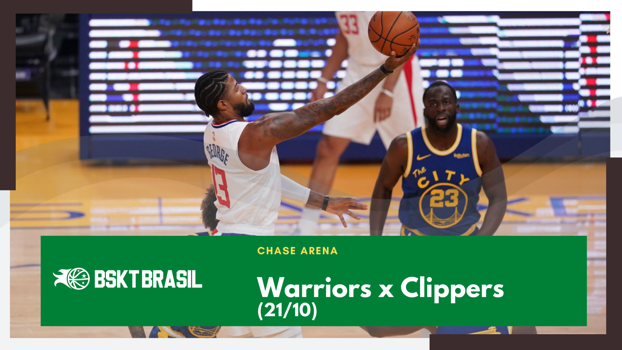 Onde Assistir Warriors x Clipper - NBA hoje (21/10)
