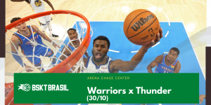 Onde Assistir Warriors x Thunder – NBA hoje (30/10) AO VIVO