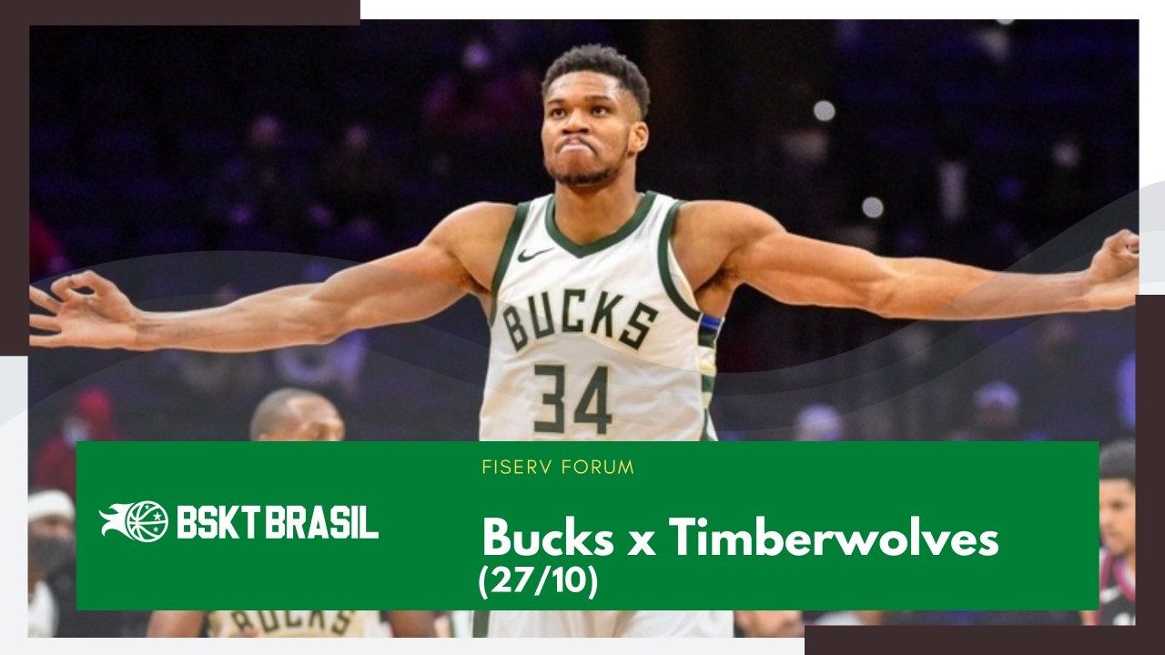 Onde assistir Bucks x Timberwolves – NBA hoje