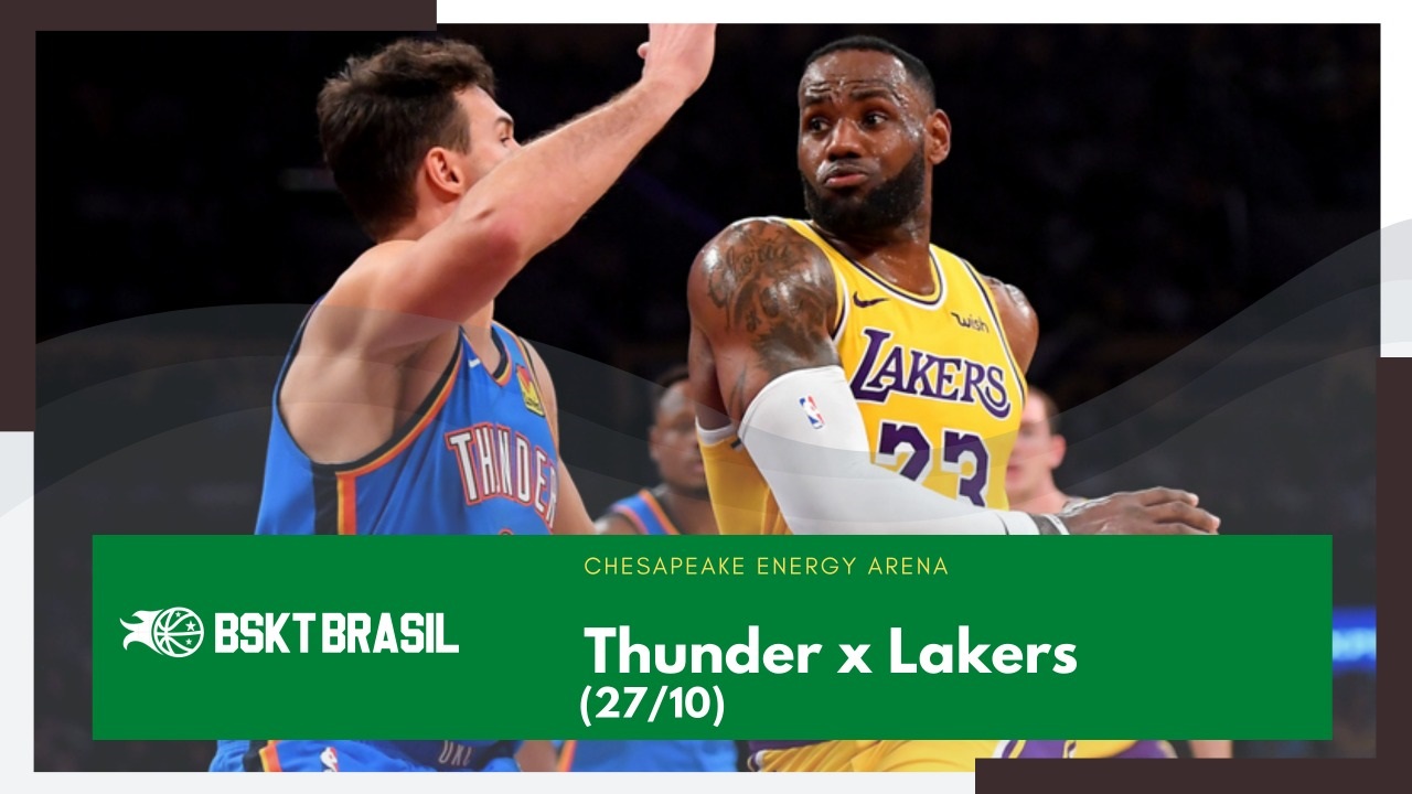 Onde assistir Thunder x Lakers – NBA hoje