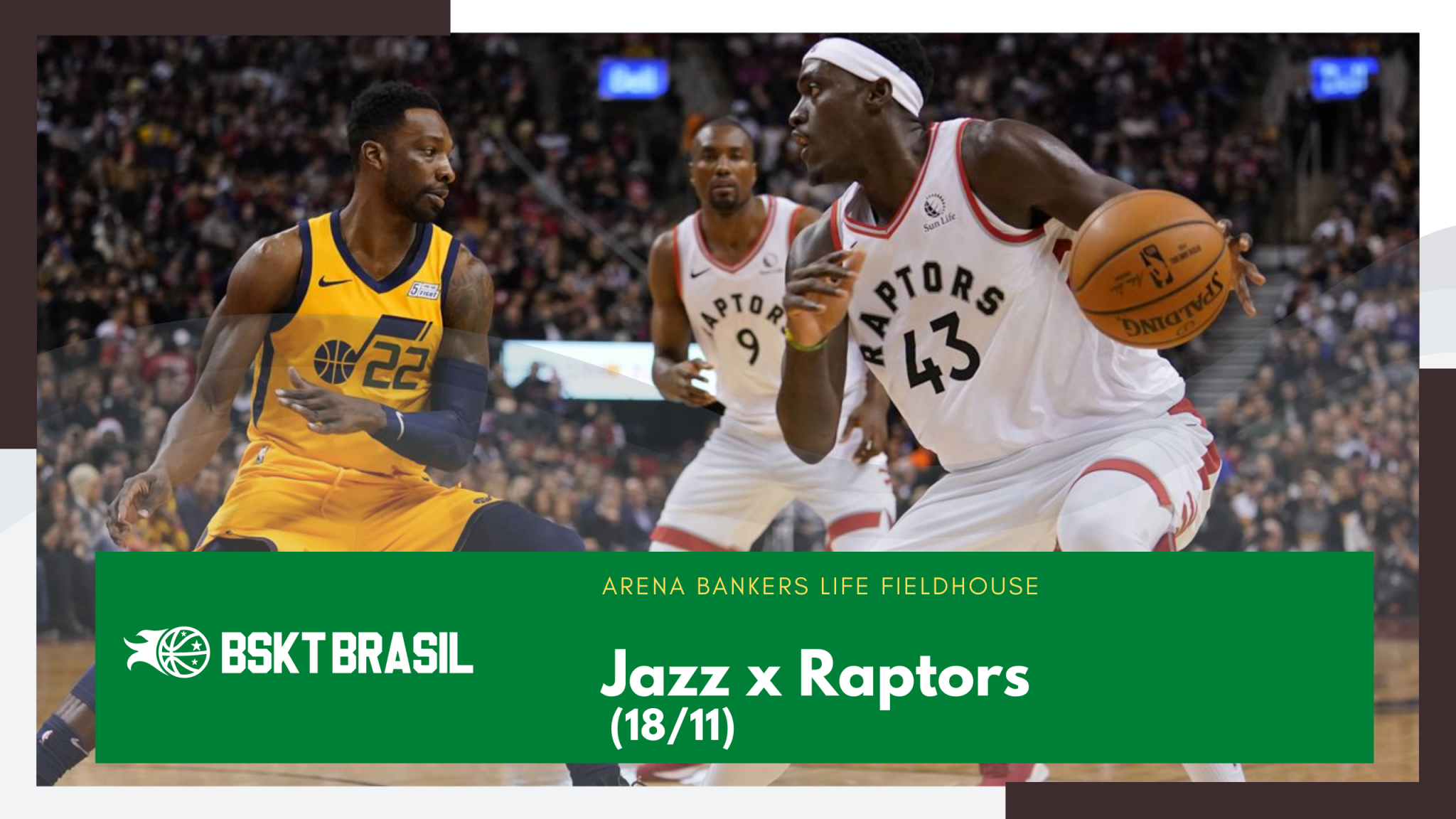 Jazz x Raptors – NBA hoje (18-11) AO VIVO
