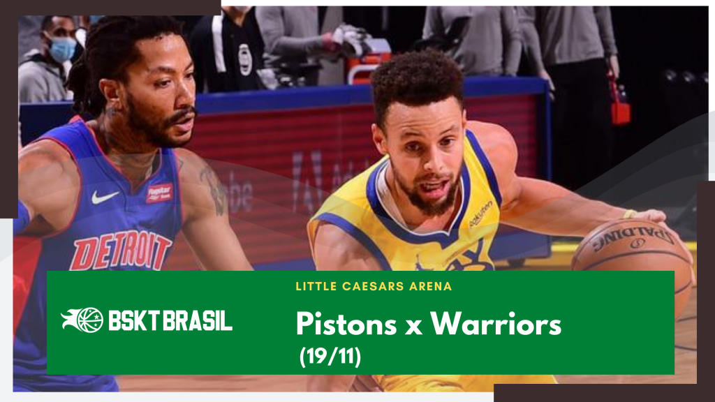 Onde Assistir Pistons x Warriors NBA hoje (19/11) AO VIVO