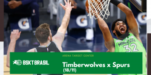 Timberwolves x Spurs – NBA hoje (18-11) AO VIVO