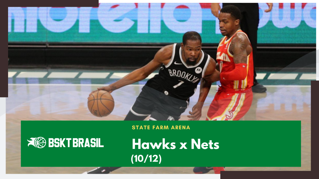 Onde Assistir Hawks x Nets NBA hoje (10/12) AO VIVO